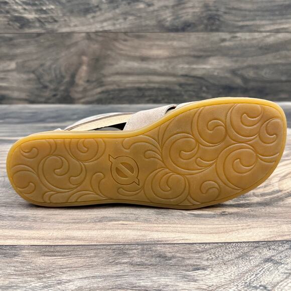 NIB BOC Born Dora 7M 37-38 Taupe Suede Gladiator Sandals - Picture 7 of 10